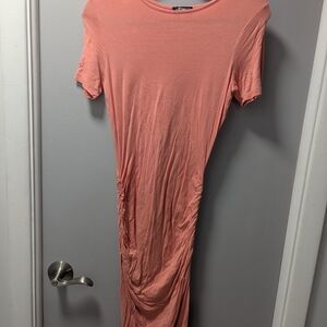 VENUS Soft Coral Long Sleeve Dress